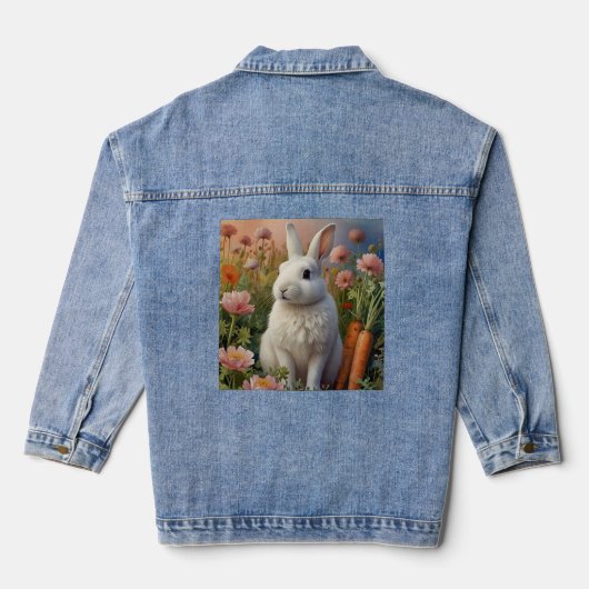Blossom Bunny & Wortel Patch Jean Jacket (Achterkant)