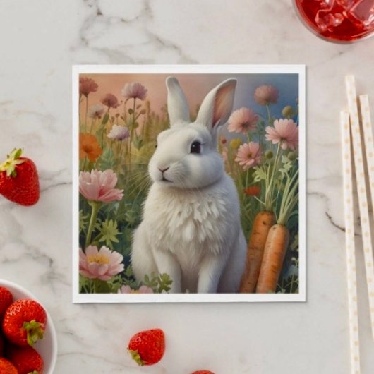 Blossom Bunny & Wortel Patch Papier Servet