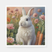 Blossom Bunny & Wortel Patch Papier Servet (Voorkant)