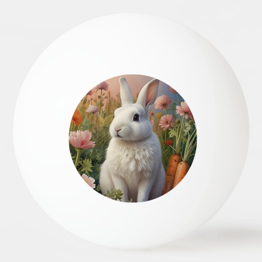 Blossom Bunny & Wortel Patch Ping Pong Ball (Voorkant)