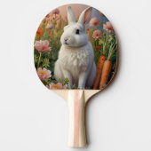 Blossom Bunny & Wortel Patch Ping Pong Paddle Tafeltennisbatje (Achterkant)