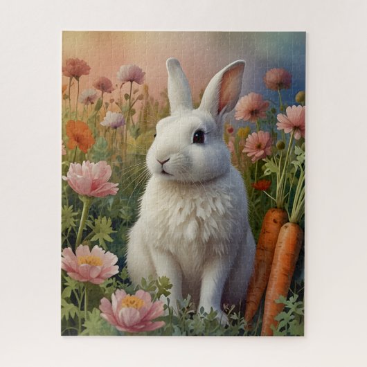 Blossom Bunny & Wortel Patch Puzzel Legpuzzel (Verticaal)
