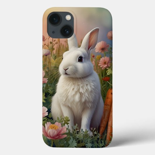 Blossom Bunny & Wortel Patch Telefoonhoesje Case-Mate iPhone Case (Achterkant)