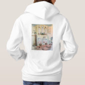 Blossom Cafe voor/achterzijde Hoodie (Achterkant)