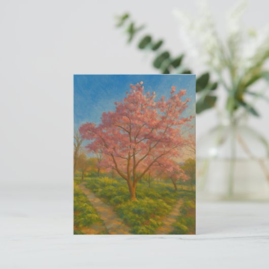Blossom Crossroads – Voorjaarstuin Briefkaart (Staand voorkant)