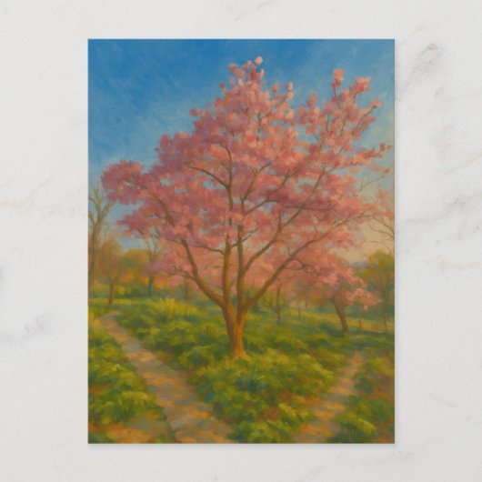 Blossom Crossroads – Voorjaarstuin Briefkaart (Voorkant)