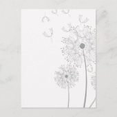 Blossom Dandelion Flowers Peace Love Destiny Briefkaart (Voorkant)