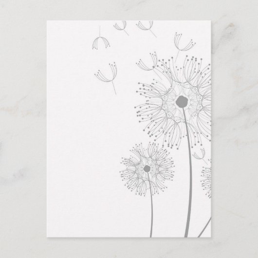 Blossom Dandelion Flowers Peace Love Destiny Briefkaart (Voorkant)