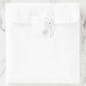 Blossom Dandelion Flowers Peace Love Destiny Vierkante Sticker (Tas)