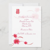 Blossom Double Happiness Kaart (Achterkant)