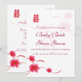 Blossom Double Happiness Kaart (Voorkant / Achterkant)