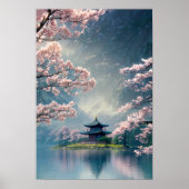Blossom Dreams, tempel bij de rivier Poster (Voorkant)
