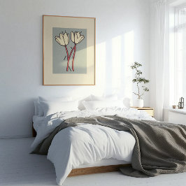 Blossom Duo: eenvoudige elegantie in bloei Poster