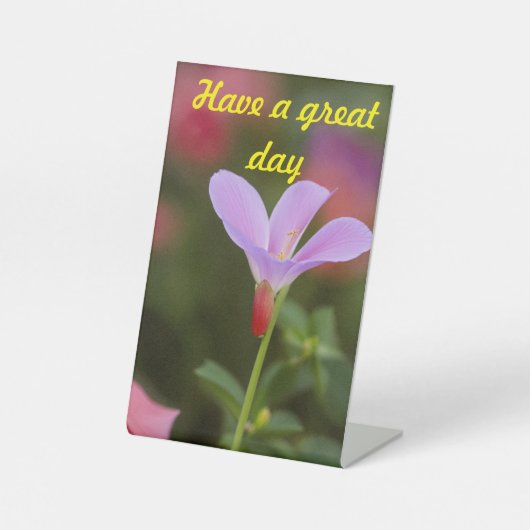 Blossom Elegance: Waterverf voetstuk teken ontwerp Reclamebord Met Voetstuk (Voorkant)