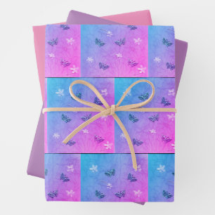 Blossom en buikvlies inpakpapier vel