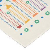 Blossom en lampions korte tafelloper (Hoek)