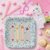 Blossom en lampions papieren bordje (Feest)