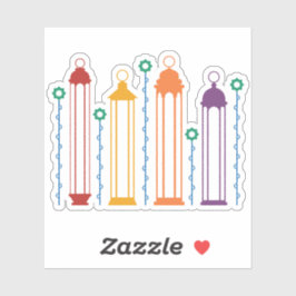 Blossom en lampions sticker