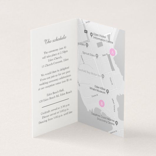 Blossom-evenementschema en -kaart van de weddensch kaart (Binnen)