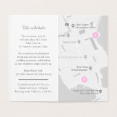 Blossom-evenementschema en -kaart van de weddensch kaart (Binnenkant ongevouwen)