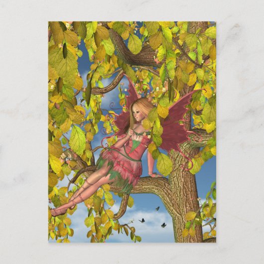 Blossom Fairy Briefkaart (Voorkant)