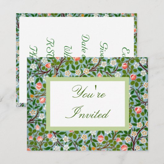 Blossom Floral Kaart (Voorkant / Achterkant)