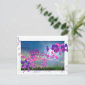 Blossom Flowers Spring Summer Peace Love Destiny Briefkaart (Staand voorkant)
