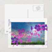 Blossom Flowers Spring Summer Peace Love Destiny Briefkaart (Voorkant / Achterkant)