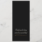 Blossom Flowers Vignette Weddenemkaart Menu (Achterkant)