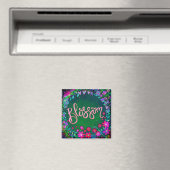 Blossom Fun Floral Modern Inspirity Magneet (Insitu (Vaatwasser))