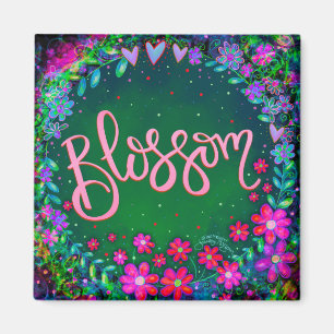 Blossom Fun Floral Modern Inspirity Magneet
