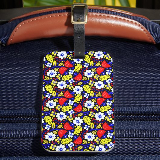 Blossom-gebaseerde reizen: uw bagage, uw canva bagagelabel (Voorkant Insitu 2)