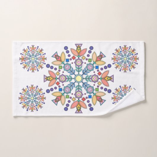 Blossom Geometry™ Bath Towel Set Bad Handdoek (Handdoek)