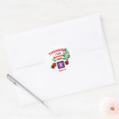 Blossom Geplant hier Christelijke kerk ADD LOGO Ronde Sticker (Envelop)
