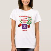 Blossom Geplant hier Christelijke kerk ADD LOGO T-shirt (Voorkant)