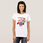 Blossom Geplant hier Christelijke kerk ADD LOGO T-shirt (Voorkant volledig)