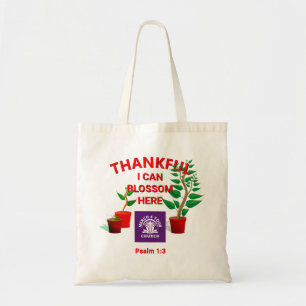 Blossom Geplant hier Christelijke kerk ADD LOGO Tote Bag