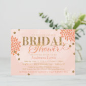  Blossom Glitter Waterverf Vrijgezellenfeest Kaart (Staand voorkant)