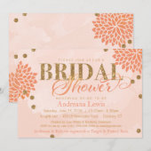  Blossom Glitter Waterverf Vrijgezellenfeest Kaart (Voorkant / Achterkant)