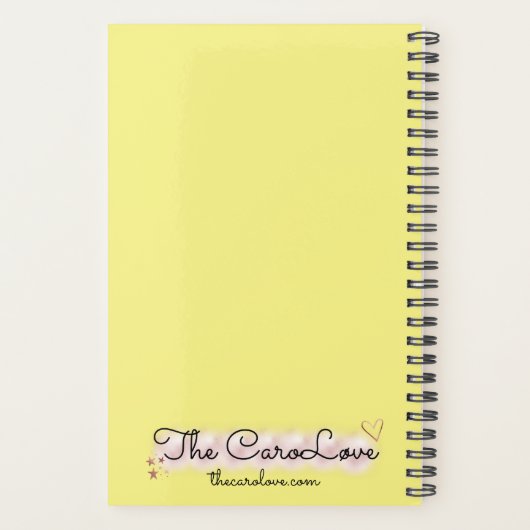 Blossom goddess daisy wreath planner (Achterkant)