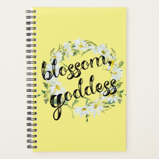 Blossom goddess daisy wreath planner (Voorkant)