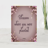 Blossom Goldkarte Mel Mae Schmidt Stationery Folie Feestdagenkaart (Achterkant)