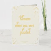 Blossom Goldkarte Mel Mae Schmidt Stationery Folie Feestdagenkaart (Voorkant)