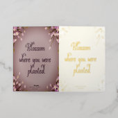 Blossom Goldkarte Mel Mae Schmidt Stationery Folie Feestdagenkaart (Buiten Laag)