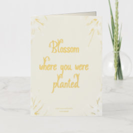 Blossom Goldkarte Mel Mae Schmidt Stationery Folie Feestdagenkaart