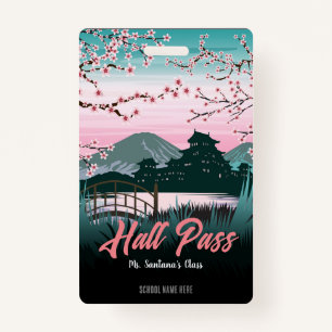 Blossom Hall Pass Badge