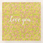 Blossom Haze Glazen Onderzetter (Voorkant)