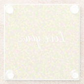 Blossom Haze Glazen Onderzetter (Achterkant)