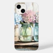  Blossom Hydrangea Mason Jars Case-Mate iPhone Case (Achterkant)