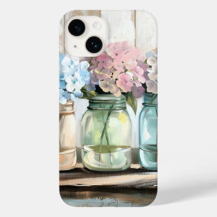 Blossom Hydrangea Mason Jars Case-Mate iPhone 14 Hoesje